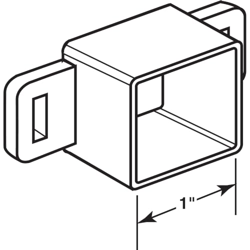 Prime-Line R 7143 Nylon Drawer Track Back Plate (2 Pack) - color: Blue