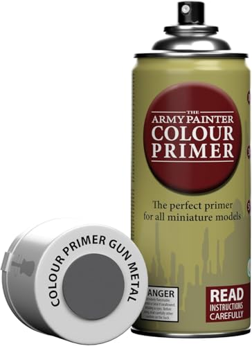 The Army Painter, Colour Primer Gun Metal, 400 ml acrylic spray - color: Gun Metal