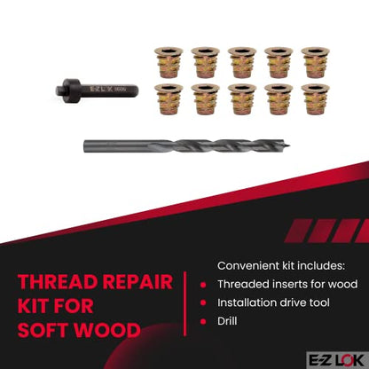 E-Z LOK Thread Repair Kit, 10-24 - size: 10-24 x 10mm, style: Flanged