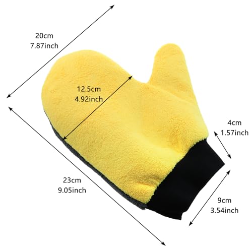4-Pack Cleaning Dusting Gloves, Painter and Decorating Glove with Thumb, Microfiber Towel Gloves