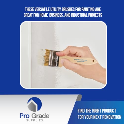 Pro Grade Chip Brushes, Disposable Paint Brushes, Assorted Sizes, 24 Piece - size: 24Pc. Var.