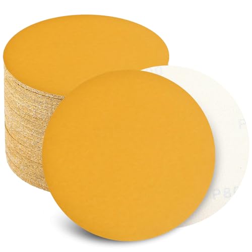 6 Inch Sanding Discs Hook and Loop No Hole, 800 Grit Sandpaper, Da Sandpaper for Automotive and Woodworking, 100 Pack - style: 800 Grit