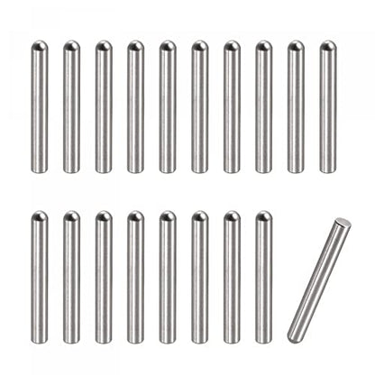 uxcell 2.6x20mm Dowel Pins, 50pcs 304 Stainless Steel Round Head Flat Chamfered End Dowel Pin Bunk Bed Pins Shelf Pegs Support Shelves Fasten Elements - size: 2.6x20mm