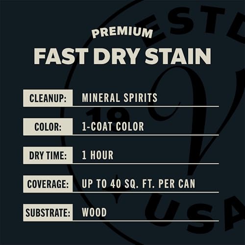 Varathane Premium Fast Dry Jet Black Wood Stain Spray - color: Jet Black, size: 10.25 Ounce (Pack of 1)