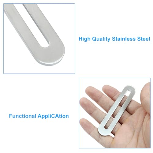 8Pcs Adjustable Flat Mending Plate 90mm/3.54 Inch, Silver - size: 90mm/3.54 Inch,Silver