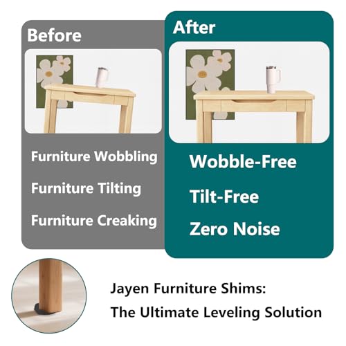 Jayen Rubber Shims, Furniture Levelers & Table Wedges, 20 Pack