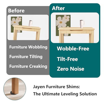 Jayen Rubber Shims, Furniture Levelers & Table Wedges, 20 Pack