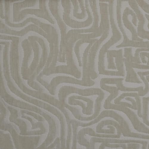 Maeve - Texture Upholstery Fabric BY THE Yard Ivory - color: Ivory