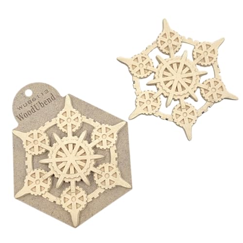 Woodubend WUB6113 Pack of 2 Applique Nautical Steampunk 15.5x15.5cm Wood Appliques - Heat Bendable & Flexible Onlays - DIY Craft, Furniture & Home Decor - Easy to Apply & Paint - Reusable - size: WUB6113
