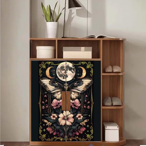 OLYCRAFT 3Pcs/Set Butterfly Earth Rub on Transfers for Furniture and Crafts 12x6 Inch Border Furniture Decals Decor Flower Transfer Stickers with 1pc Scraper for Scrapbook Window DIY Home Decor - style: Butterfly