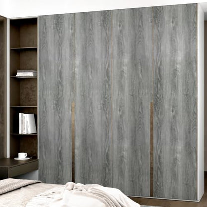 Gray Wood Grain Contact Paper Peel and Stick Rustic Wallpaper Counter Top - color: Grey Walnut