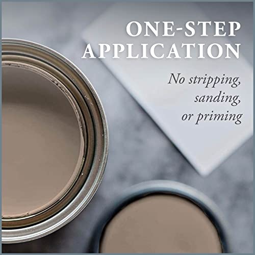 AMY HOWARD AT HOME One Hour Miracle Paint - Water-Based Enamel Paint - Scrubbable Eggshell Finish Furniture Paint - All in One Paint - No Stripping, Sanding, or Priming - 32 OZ - Java - color: Java
