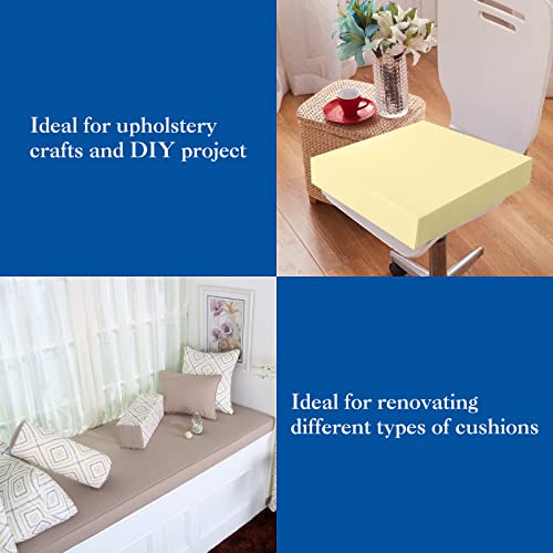 Nigoone 5"X 24"X 24" Upholstery Cushion Square Foam Replacement for Couch Chair Seat Padding, High Density Thick-Custom Pillow and Craft Foam Upholstery Supplies, 5 Inch Thick - size: 5×24×24