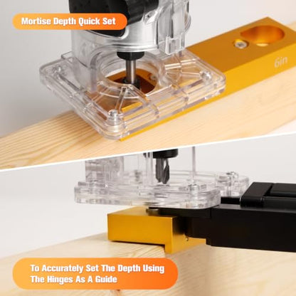 Hidden Door Hinge Jig Kit, Concealed Hinge Installation Template