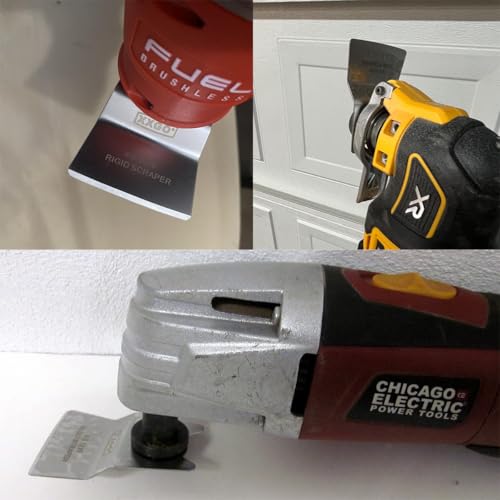 XXGO 2 Pcs Rigid Multi Tool Scraper Blades for Removing Caulking Paint - size: Multi Tool Scraper Blade - 2 Pcs