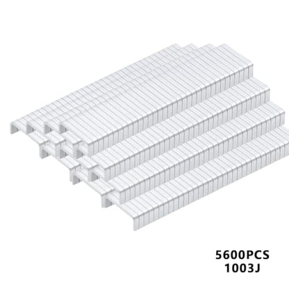 5600PCS 1003J U-Shaped Staples, 20 Gauge 1/8" Galvanized Fasteners