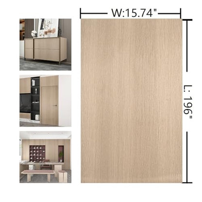 Boobest Light Brown Wood Wallpaper Peel and Stick Faux Wood Contact Paper - color: Brown, size: 15.7" x 196.8"