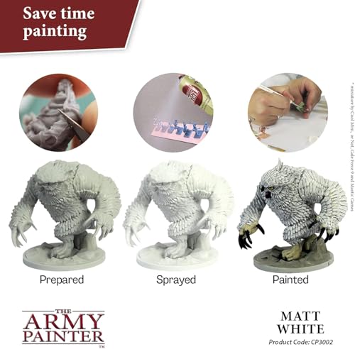 The Army Painter, Colour Primer Matt White, 400 ml acrylic spray - color: Matt White