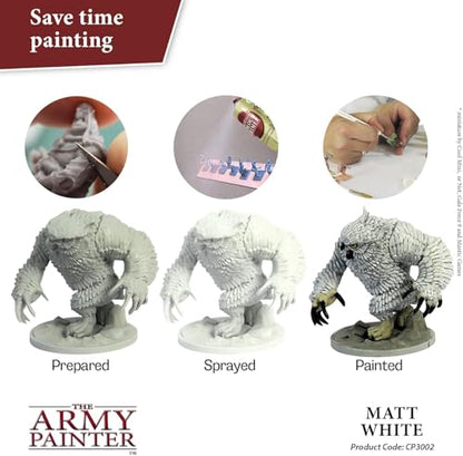 The Army Painter, Colour Primer Matt White, 400 ml acrylic spray - color: Matt White