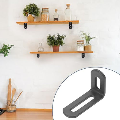 uxcell 10 Pcs Adjustable Right Angle Brackets 2"x1.2"x0.7" Deep Grey - color: Deep Grey, size: 2"x1.2"x0.7"