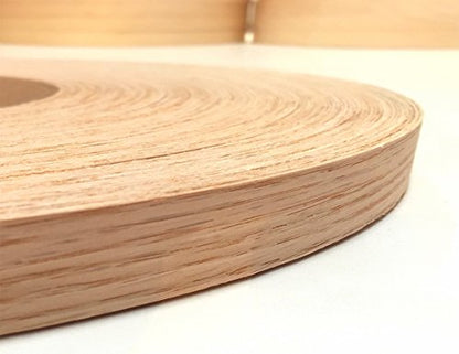 Edge Supply Red Oak 1 1/2 inch X 500 ft Roll Non-glued Wood Edge Banding – Real Wood Veneer Edging with Smooth Sanded Finish– Highest Grade Red Oak Edge Banding for Furniture Restoration. - size: 1 1/2 inch X 500 ft
