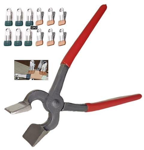 Flat Pliers Leather Making Tools Heavy Duty Horse Saddle Stitching Tool - style: pliers+clamp