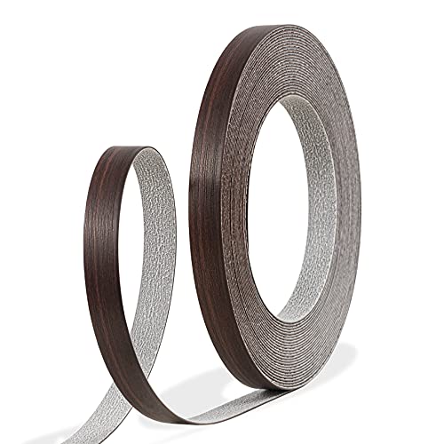GSCIT Club Walnut Edge Banding, 3 inch x 50ft roll of Veneer Edge Banding -Pre-glued Flexible, Wood PVC Tape Banding for Cabinet Repair Furniture Restoration (ZYKJ-F5997-3-50ft) - color: Walnut, size: 3"x 50ft