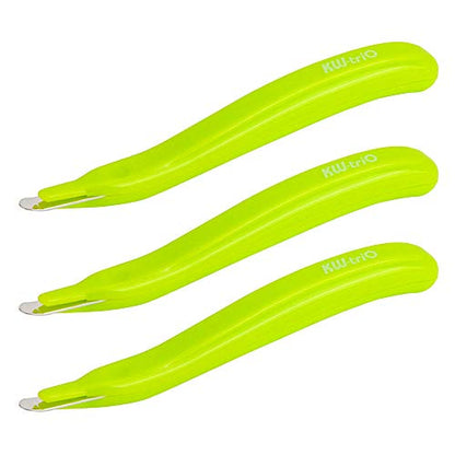 Staple Remover Professional Magnetic Easy Staple Removers Tool 3 PCS Staple Puller Remover Staple Pullers for Office, School and Home - color: Green