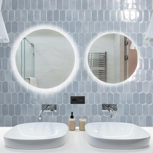 Art3d Hexagon Peel and Stick Backsplash, 10-Pack, 12 x 12 Inch, Light Blue - color: Light Blue, size: 12 x 12 Inch