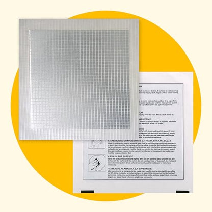 MaxPatch® 4 in. x 4 in. Solid Metal Self-Adhesive Wall Repair Patch (3-Pack) – Durable Galvanized Metal, Easy Application for Drywall, Plaster, and Ceiling Repairs