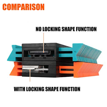 Saker Contour Gauge Profile Tool with Lock 5 Inch Orange - style: 5 INCH