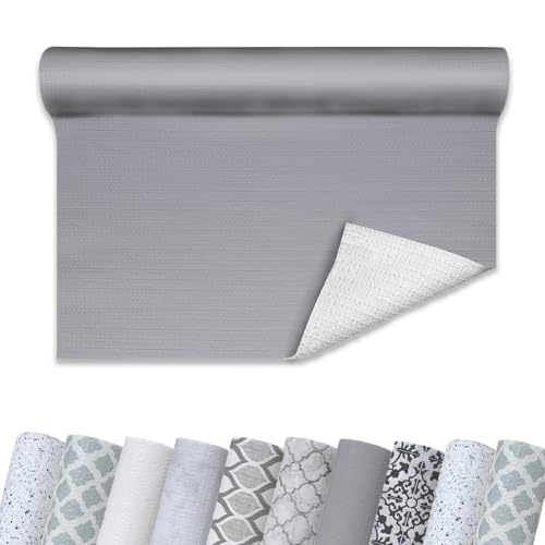 Con-Tact Brand Grip Prints Non-Adhesive Non-Slip Counter Top, Drawer/Shelf Liner, 12" x 20' (Cool Gray) - color: Cool Gray, size: 12"W x 240"L