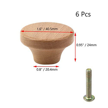 Wood Drawer Knobs Wood Kitchen Round Knobs Cabinets Furniture Pull