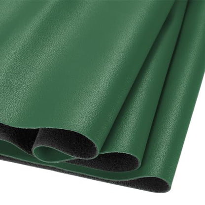 DMiotech 1 Pack 8 Inch x 53 Inch Faux Leather Sheet Furniture Cover Fabric Skin Green PU Leather Roll for Handmade DIY Craft Projects - color: Green, size: 8 Inch x 53 Inch