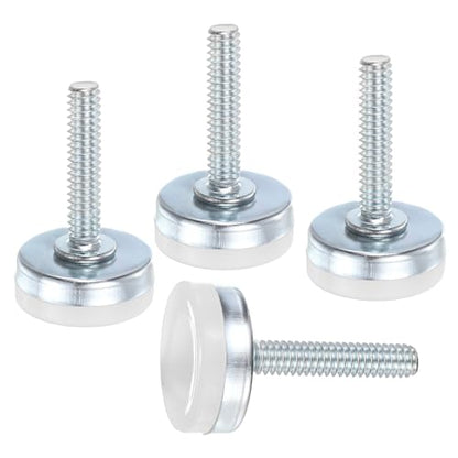 uxcell 4Pcs Furniture Leveling Feet, 1/4"-20x0.8 x1 Adjustable Metal - size: 1/4"-20 x 0.8" x 1"