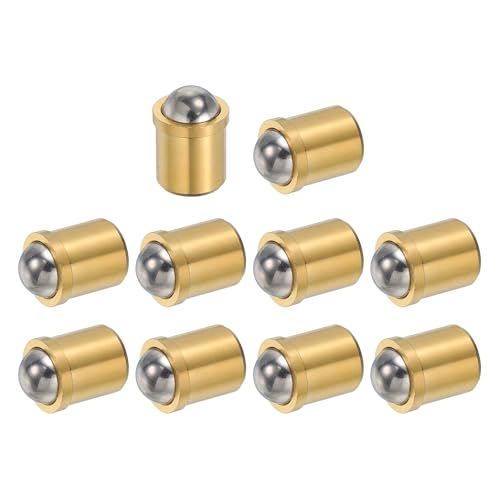 uxcell 10Pcs Stainless Steel Spring Plunger 9x6.5 mm Precision Ball (10N) - size: 9 x 6.5 mm(10N)