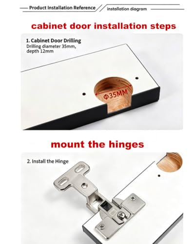 KAFENDA 2x270°Cabinet Hinge Corner Large Angle 270°Soft Close Cabinet Hinge - color: 270 degree hinge