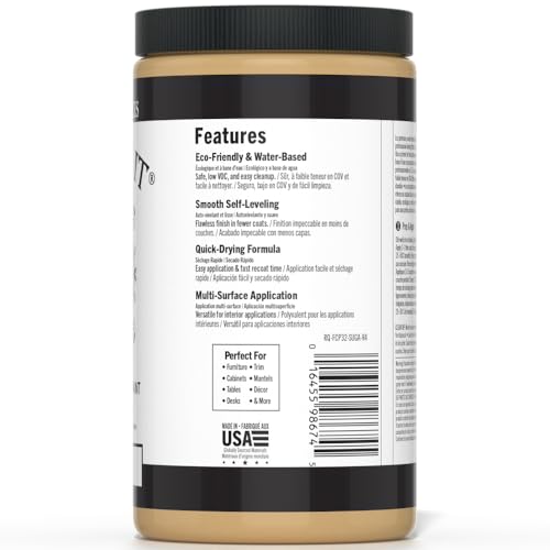 Retique It Furniture and Cabinet Paint - Paint for Cabinets, Dressers, Tables, Doors and DIY Home Decor Projects, Sugar Pine, 32 oz
