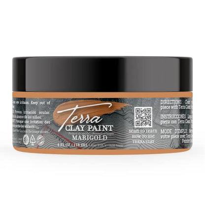 Dixie Belle Paint Company Terra Clay Paint - Marigold (4oz) - color: Marigold, size: 4 Fl Oz (Pack of 1)