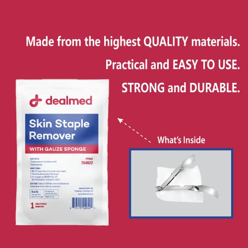 Dealmed Sterile Staple Removal Kit - Single-Use - 2 Piece Set