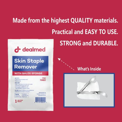 Dealmed Sterile Staple Removal Kit - Single-Use - 2 Piece Set