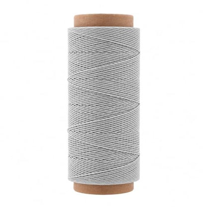 Mandala Crafts 130M 0.55mm Gray Round Waxed Thread for Leather Sewing - color: Gray, size: Round 0.55mm 142 Yards 130M