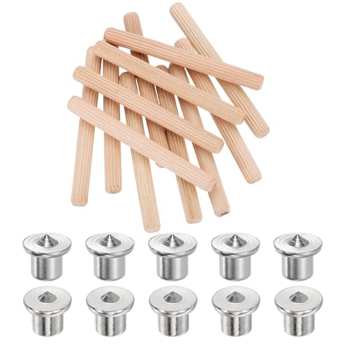 uxcell 150Pcs Wood Dowel Pins, 5/16" x 3 1/8" Wooden Dowel Rods - size: 5/16" x 3 1/8"