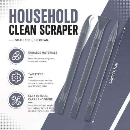 Honoson 9 Pcs Cleaning Scraper Tool Detailing Picks Non Scratch, Grey - color: Grey