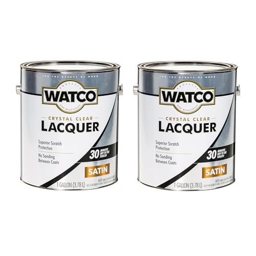 Watco Satin Clear Lacquer Finish - color: Satin, size: Gallon (Pack of 2)