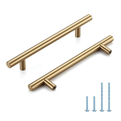 HOME EDIT Champagne Bronze Cabinet Handles, Drawer Pulls, 5 Inch, 30 Pack - color: Champagne Bronze, size: 5 Inch Hole Center