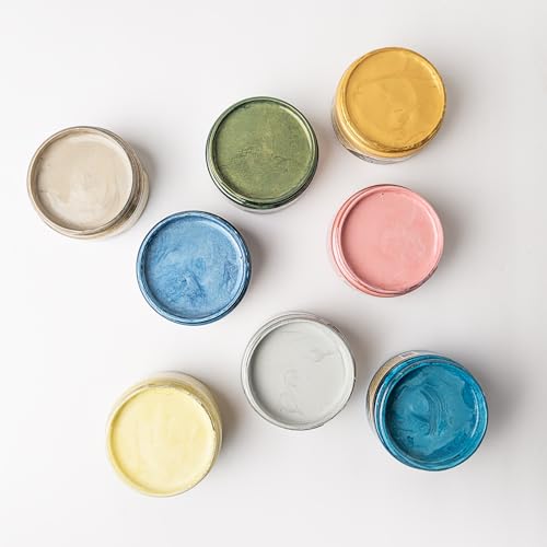 Dixie Belle Paint Company Moonshine Metallics - Pacific (4oz) - color: Pacific, style: 4 Fl Oz (Pack of 1)