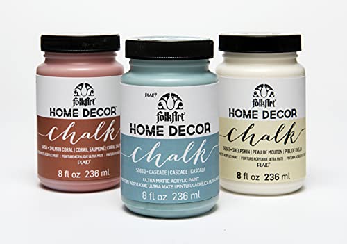 FolkArt Home Decor Chalk Acrylic Paint, 8 oz, Tranquil Tide - color: Tranquil Tide