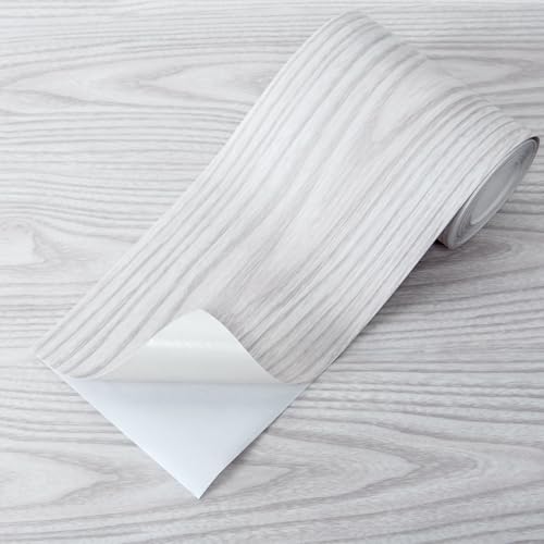 Art3d Wood Textured Peel and Stick Vinyl Floor Tiles, 40-Pack, Light Gray - color: Light Gray