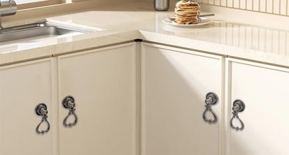 4Pcs Bronze Teardrop Pull Handles 1.3"x2.4" for Cabinet Drawer - color: Bronze2.4